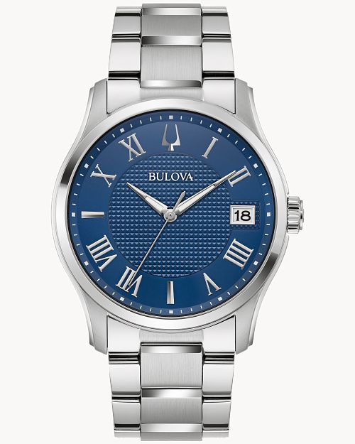 bulova watch with roman numerals