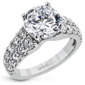 SIMON G. ROUND-CUT ENGAGEMENT RING IN 18K LR2600