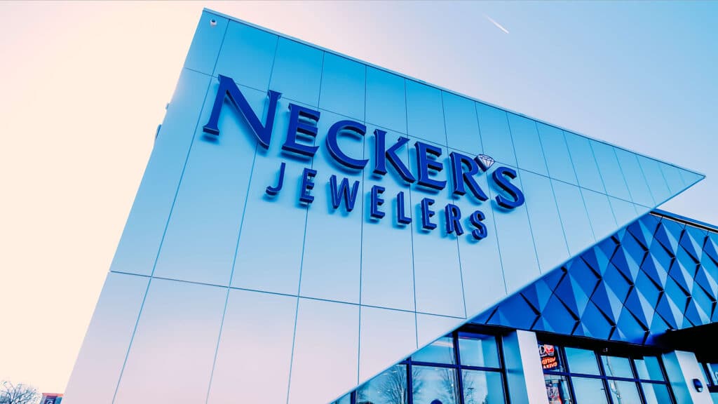 Necker's Jewelers Davenport location building