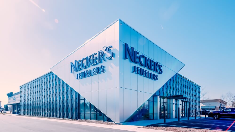 Necker's Jewelers location in Davenport, Iowa