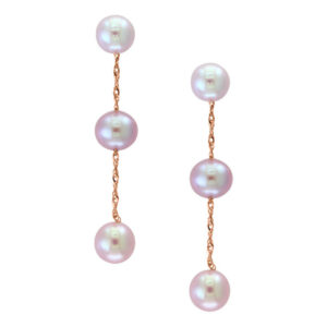 PINK FRESHWATER PEARL EARRINGS