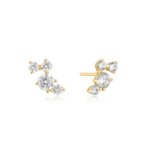 ANIA HAIE GOLD PAVÉ CLIMBER STUD EARRINGS E058-09G