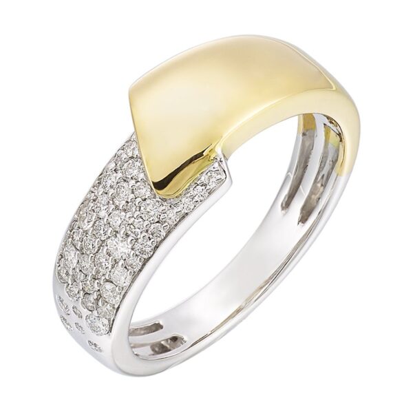 14K YELLOW AND WHITE GOLD DIAMOND RING RG13361-4WYB