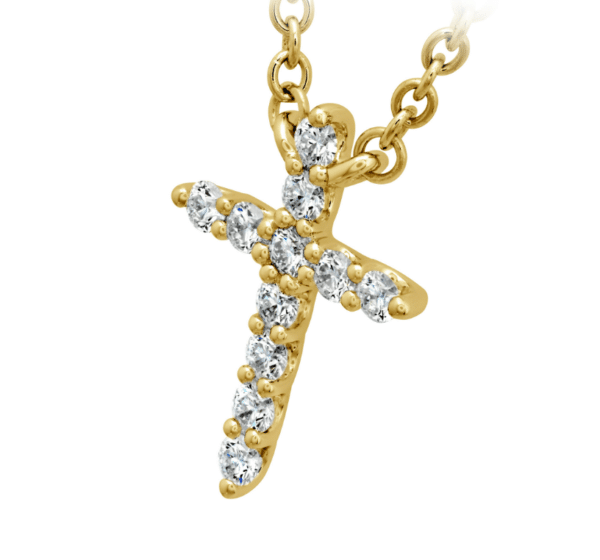 HEARTS ON FIRE SIGNATURE CROSS PENDANT - SMALL HFPSIGCR00118Y - Image 2