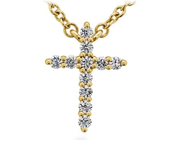 HEARTS ON FIRE SIGNATURE CROSS PENDANT - SMALL HFPSIGCR00118Y