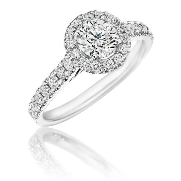 1.00 CT ROUND DIAMOND HALO RING RRD901-100