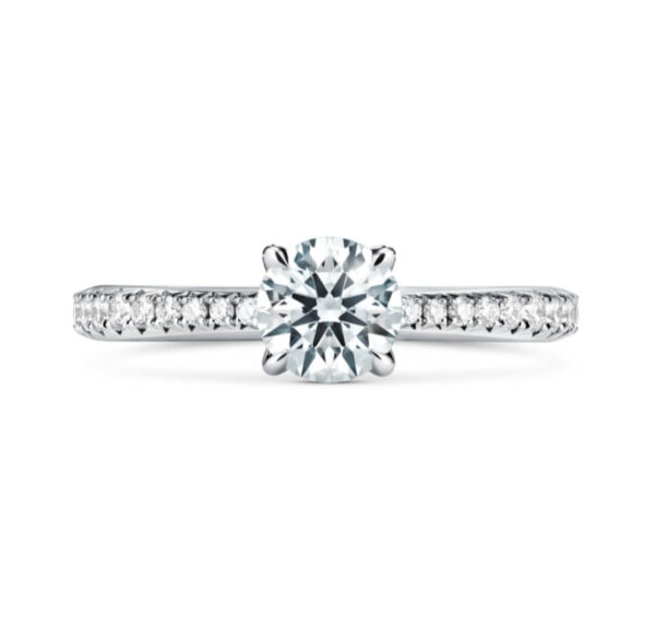 HEARTS ON FIRE VELA SOLITAIRE RING WITH DIAMOND BAND UU2640PTIV21006500