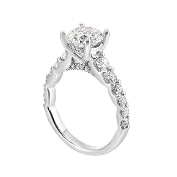 14K PERFECT LOVE SEMI-MOUNT RING W1301RN150SM-4W89 - Image 3