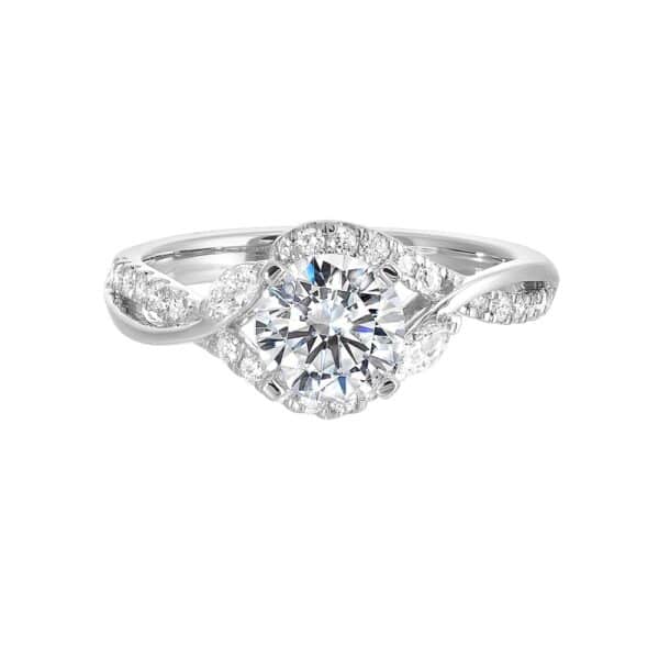 14K PERFECT LOVE SEMI-MOUNT ENGAGEMENT RING W1772RN100SM-4W89 - Image 4