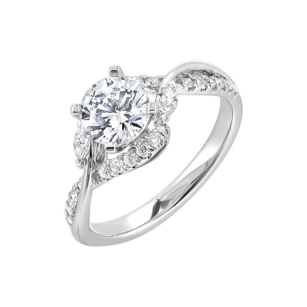 14K PERFECT LOVE SEMI-MOUNT ENGAGEMENT RING W1772RN100SM-4W89