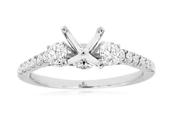 14K WHITE GOLD SEMI-MOUNT WH1470S