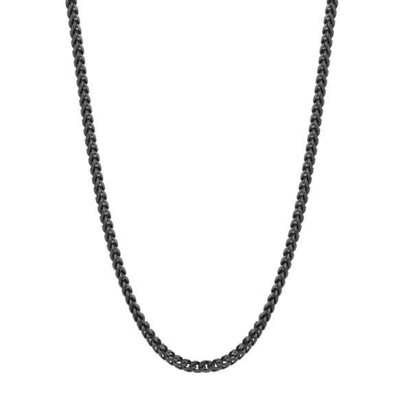 ITALGEM STEEL ROUND FRANCO NECKLACE SBN24-M-22