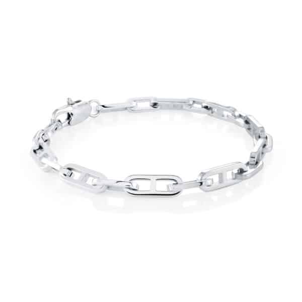 ITALGEM STEEL 8" H-LINK BRACELETS SMB699-8