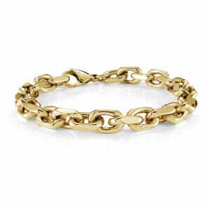 ITALGEM STEEL 9MM ANCHOR LINK BRACLET SMB702-8