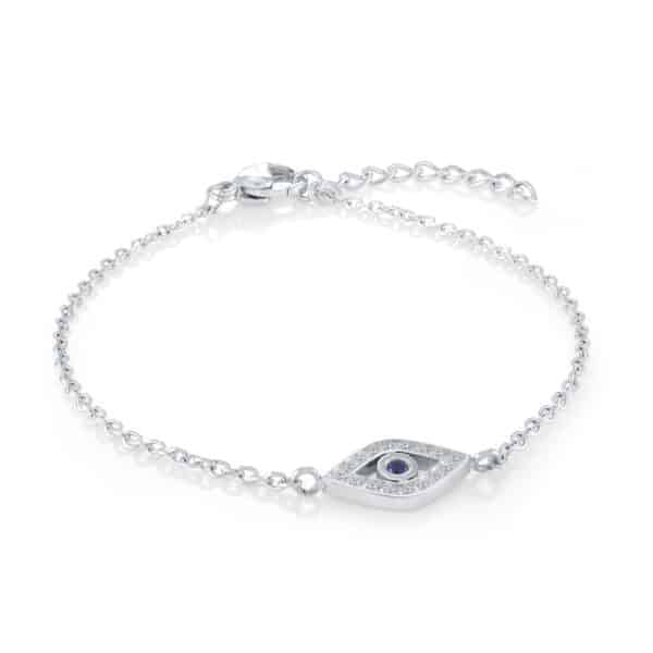 ITALGEM STEEL EVIL EYE BRACELET SWB235