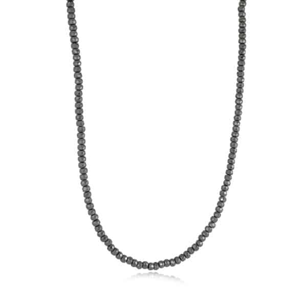 ITALGEM STEEL 22" HEMATITE NECKLACE BN-11-22