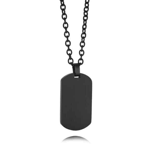 ITALGEM STEEL DOGTAG PENDANT SP389 - Image 2