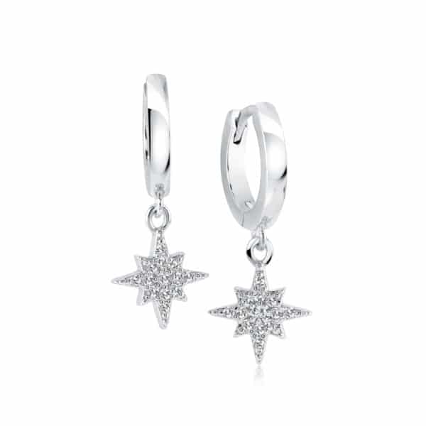 ITALGEM STEEL NORTHERN STAR EARRINGS SEA392