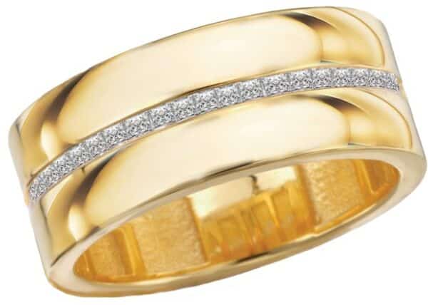 KIM INTERNATIONAL YELLOW GOLD DIAMOND BAND 113182-7Y