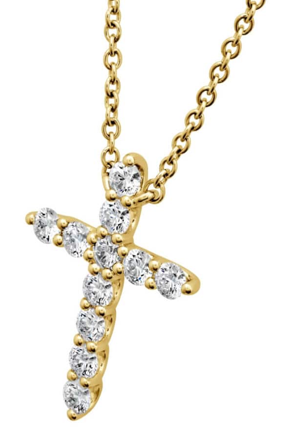 HEARTS ON FIRE SIGNATURE CROSS PENDANT - LARGE HFPSIGCR00508Y - Image 2