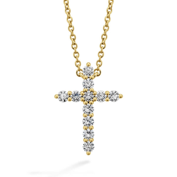 HEARTS ON FIRE SIGNATURE CROSS PENDANT - LARGE HFPSIGCR00508Y