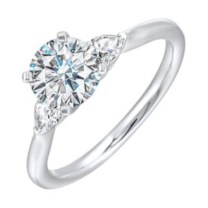 14K WHITE GOLD SEMI-MOUNT ENGAGEMENT RING W0240RN100SM-4WB