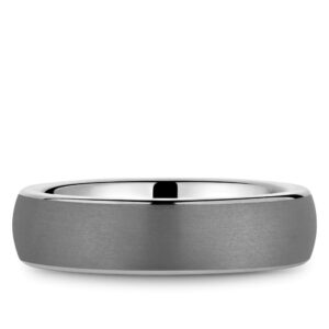 MEN'S TANTALUM AND WHITE GOLD BAND RYL-206TW6-M10