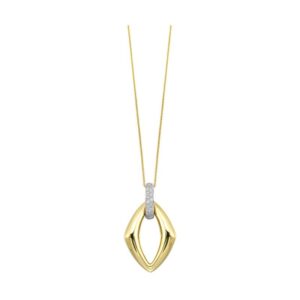 14K YELLOW GOLD DIAMOND PENDANT PD10972-4YC
