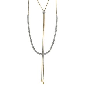 SIMON G. ADJUSTABLE NECKLACE IN 18K GOLD WITH DIAMONDS LP2402
