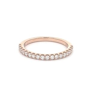 14K ROSE GOLD DIAMOND BAND R903N