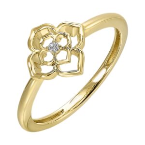 14K YELLOW GOLD DIAMOND RING RG12318-4YC