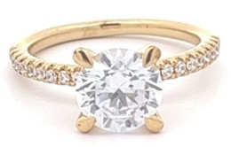 14K YELLOW GOLD DIAMOND SEMI-MOUNT Y901XN