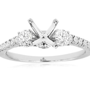 14K WHITE GOLD SEMI-MOUNT WH1470S