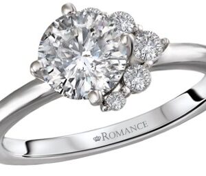 14K WHITE GOLD DIAMOND SEMI-MOUNT 160156-RD100