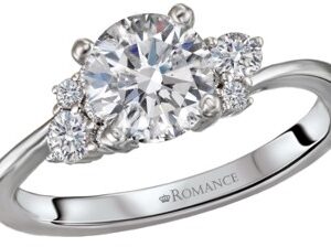 14K WHITE GOLD DIAMOND SEMI-MOUNT 160162-RD100