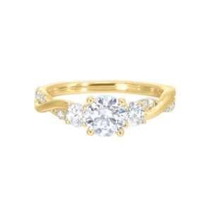 14K YELLOW GOLD PERFECT LOVE SEMI MOUNT W0412RN100SM-4Y89