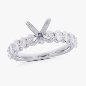 14K WHITE GOLD SEMI MOUNT 901411A