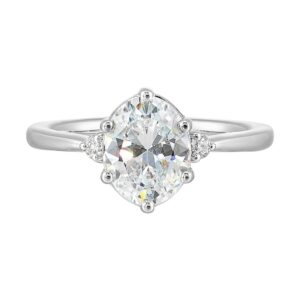 WHITE GOLD DIAMOND SEMI-MOUNT RING W4591ON200SM-4WB