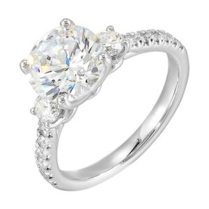 WHITE GOLD DIAMOND SEMI-MOUNT RING W4821RN200SM-4WB