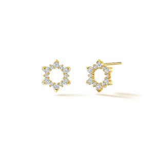 HEARTS ON FIRE AERIAL SUNBURST EARRINGS - SMALL UU30818YGHV045