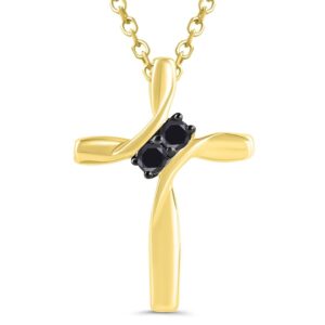 BLACK DIAMOND CROSS PENDANT 2440710100Y-06