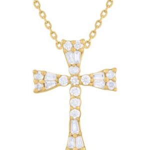 10K DIAMOND CROSS PENDANT M6926