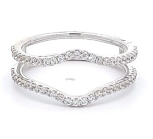 14K WHITE GOLD DIAMOND RING JACKET W901CIN