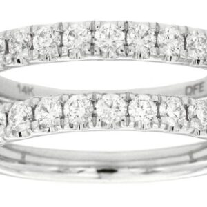 14K WHITE GOLD DIAMOND RING JACKET W905IN