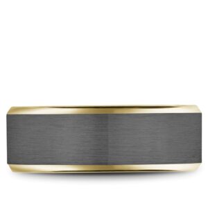 MEN'S TANTALUM AND YELLOW GOLD BAND RYL-123TY8-M10