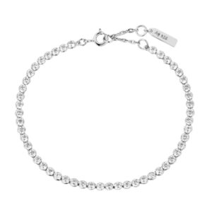 ANIA HAIE SILVER ROW BEZEL SET BRACELET B058-06H