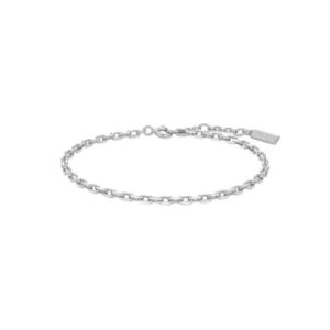 ANIA HAIE SILVER PAPER CLIP CHAIN BRACELET B067-02H