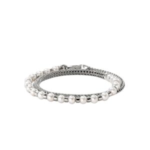 JOHN HARDY ESSENTIAL PEARL WRAP BRACELET BU9011061XUM