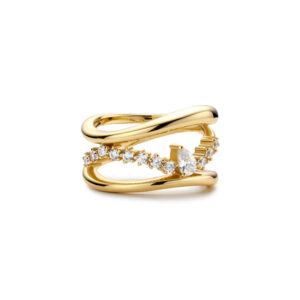 ANIA HAIE GOLD SPARKLE RING R056-02G-56