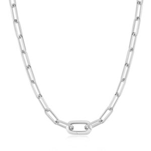 ANIA HAIE SILVER LINKED CHUNKY CHAIN NECKLACE N060-06H